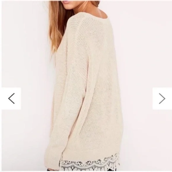 Urban outfitters pins and needles lace sweater - Picture 3 of 5